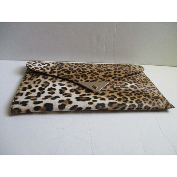 *RETRO Oversized Envelope On Trend Animal Print 2-Way Clutch Shoulder Bag - Picture 3 of 6